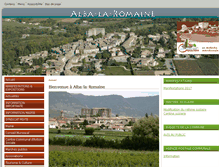 Tablet Screenshot of alba-la-romaine.fr